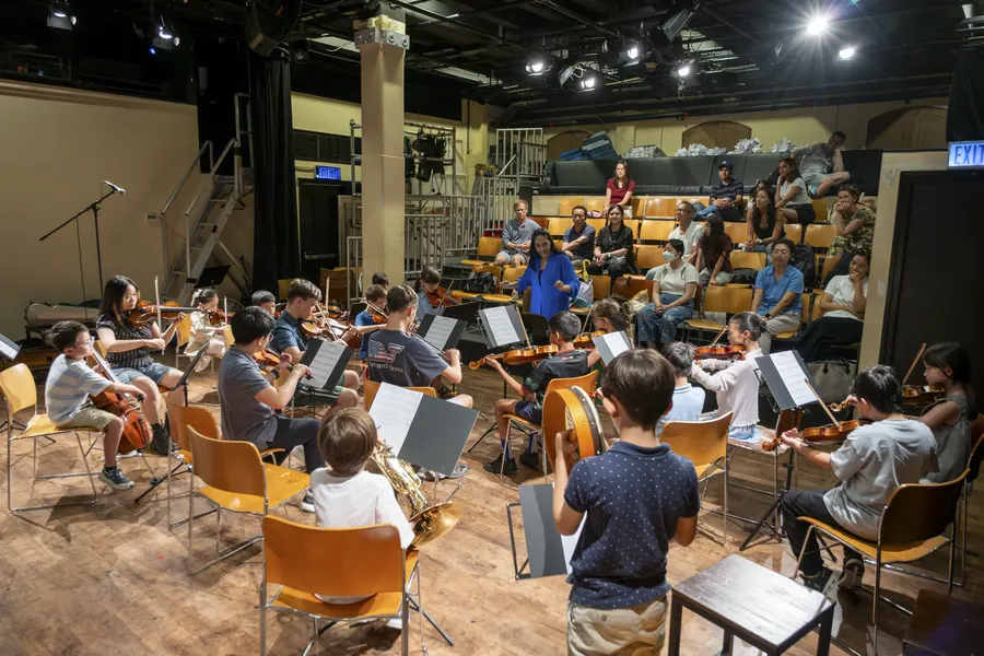 Orchestra Jam — youth music workshop photography by Stuart Rankin