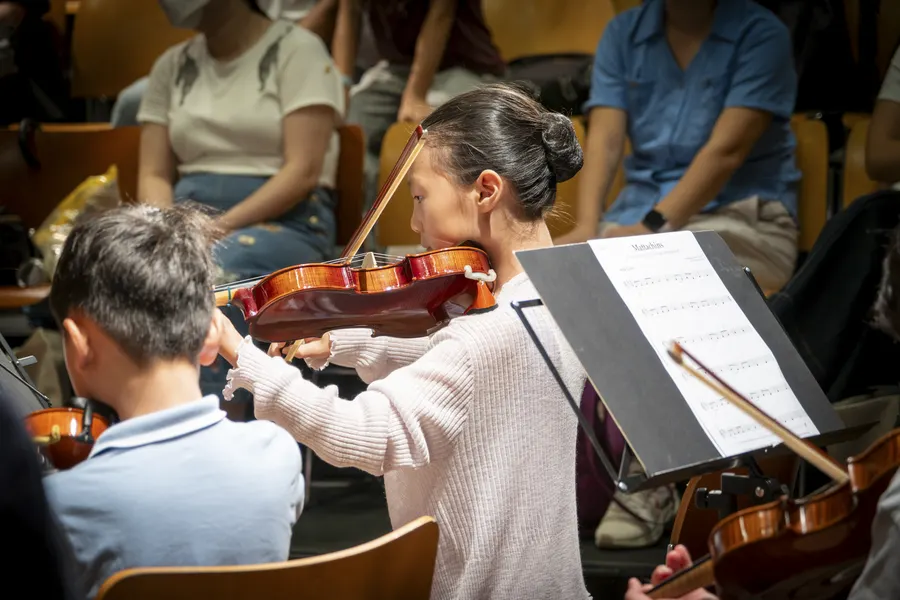 Orchestra Jam — youth music workshop photography by Stuart Rankin
