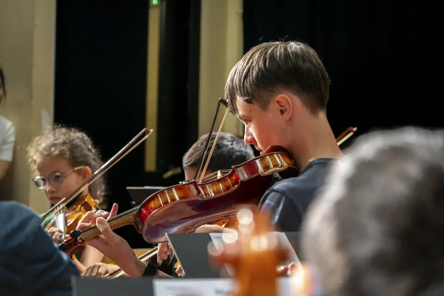 Orchestra Jam — youth music workshop photography by Stuart Rankin