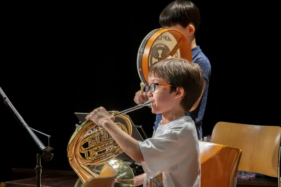 Orchestra Jam — youth music workshop photography by Stuart Rankin