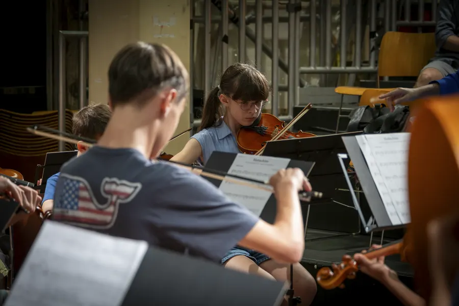 Orchestra Jam — youth music workshop photography by Stuart Rankin