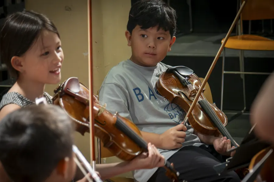 Orchestra Jam — youth music workshop photography by Stuart Rankin