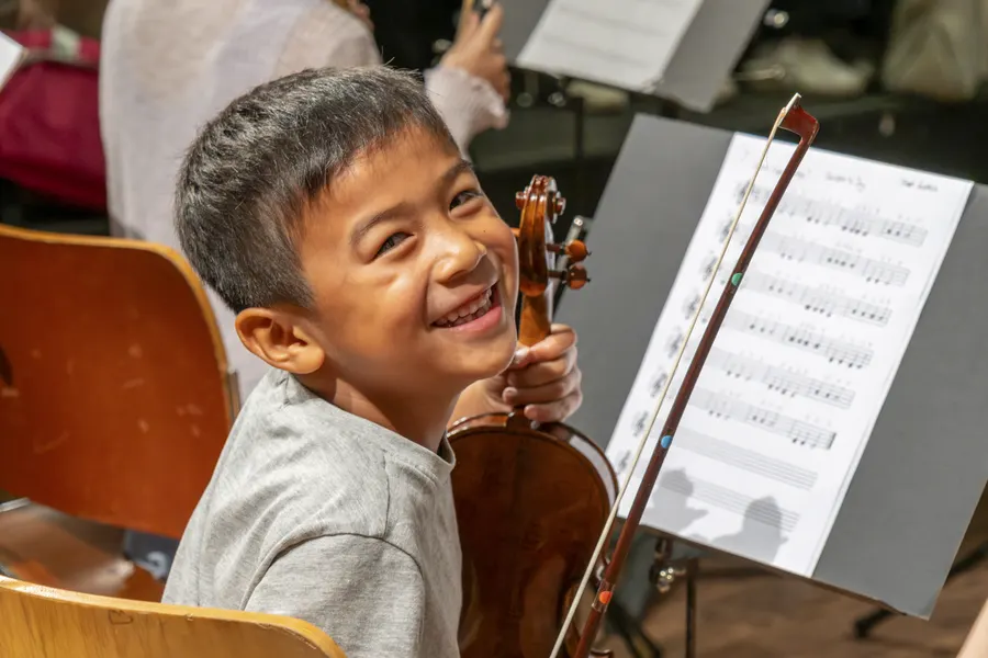 Orchestra Jam — youth music workshop photography by Stuart Rankin